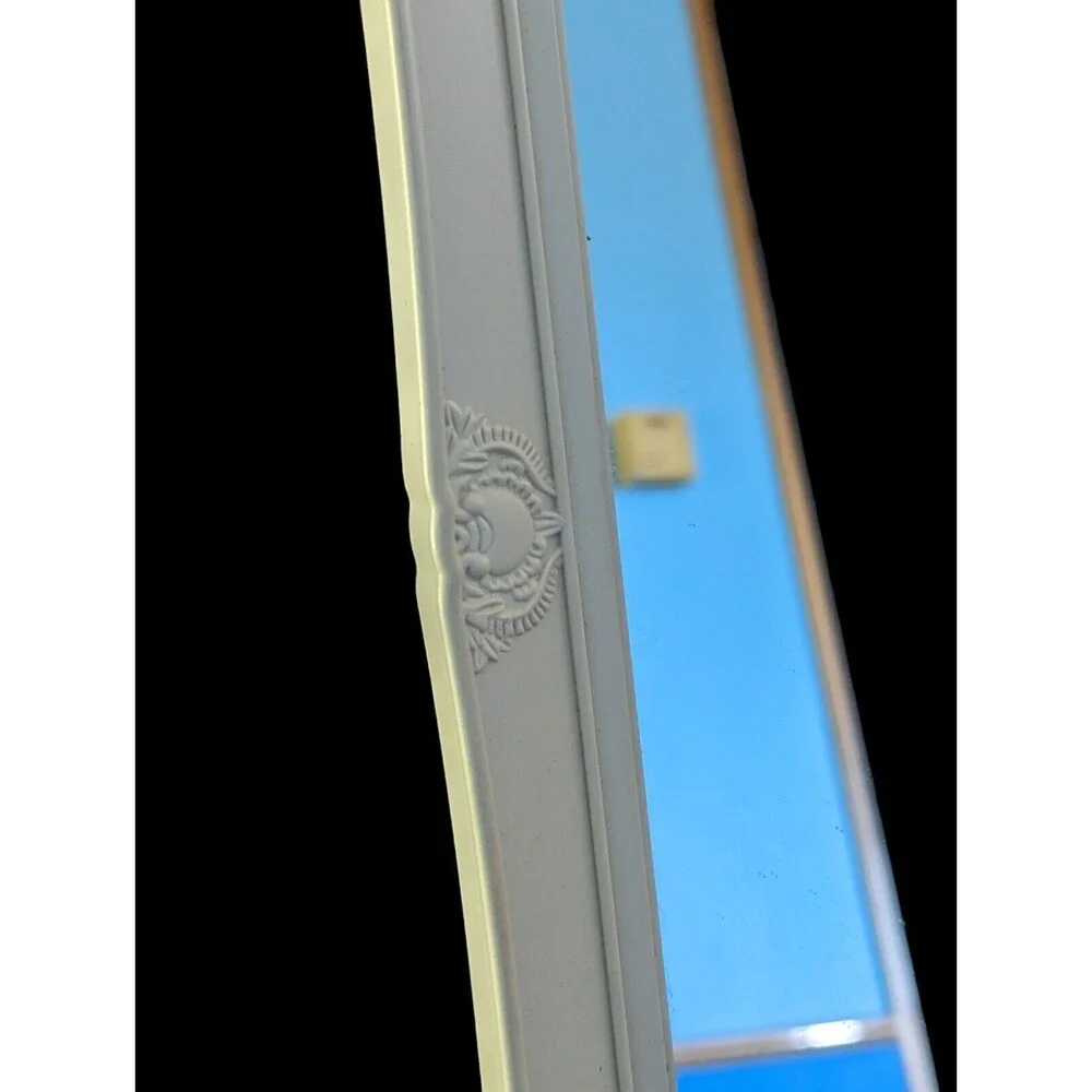 Beautiful Decorative White Mirror Free Standing Wall Hanging 14